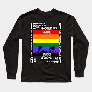 Team Rainbow LGBT Pride World pride Run Long Sleeve T-Shirt